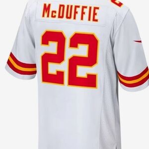 Nike Men's White and YellowFootball Jersey